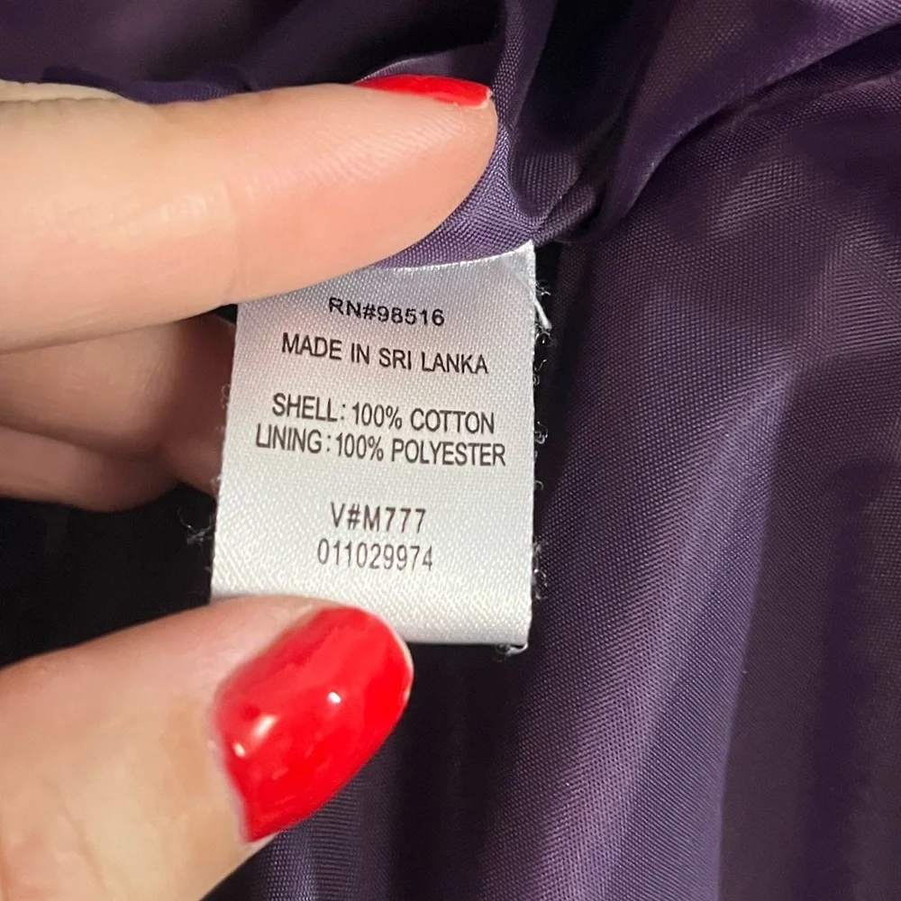 Coldwater Creek Purple Patterned Blazer